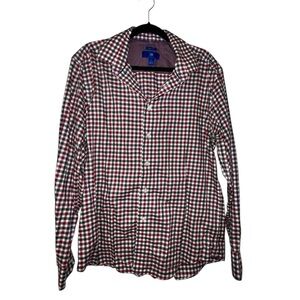 Egara Red and Black Checkered Casual Shirt